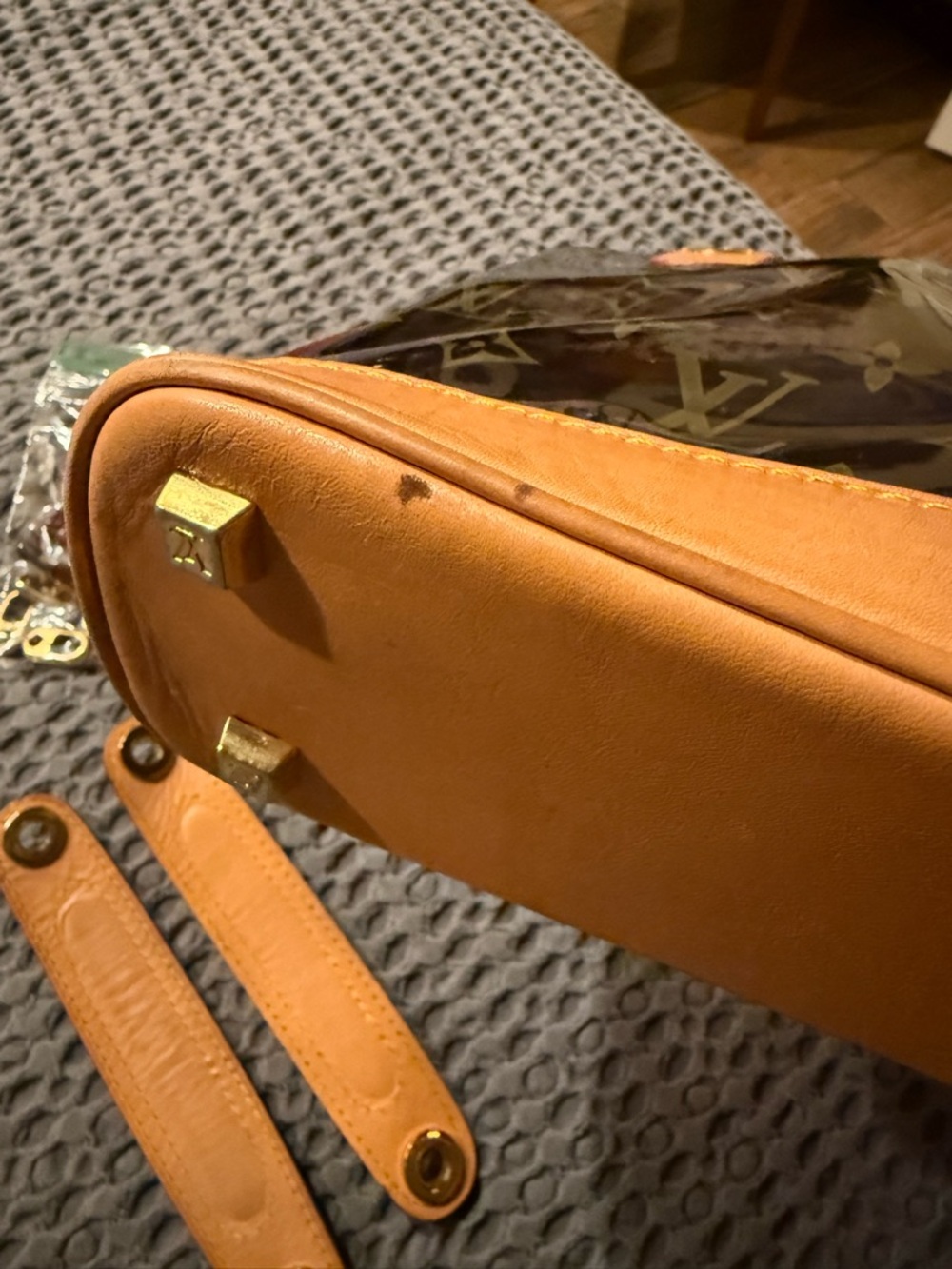 Louis Vuitton Monogram Vinyl Cabas Ambre PM Tote Bag - Picture 6 of 12